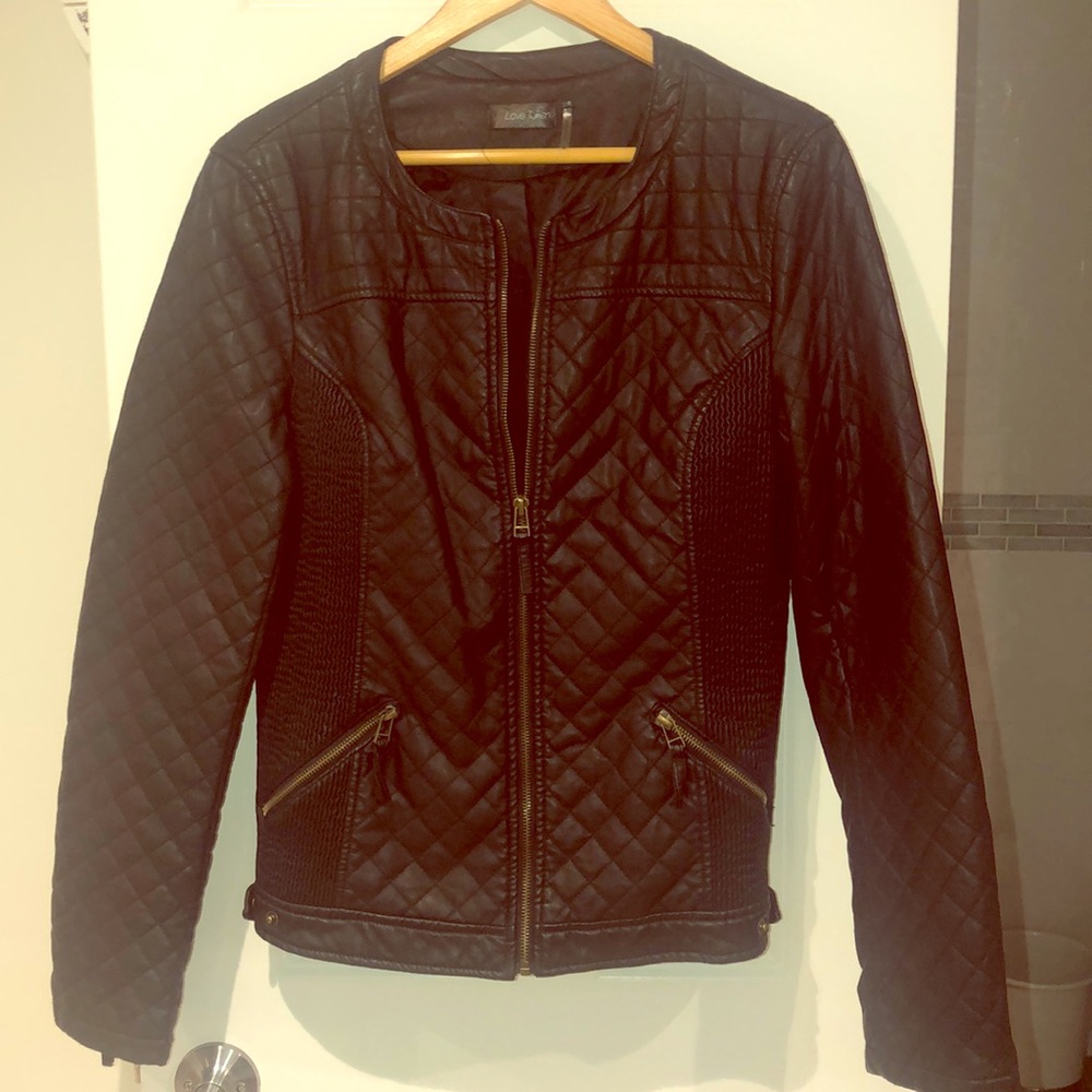 Vegan leather jacket